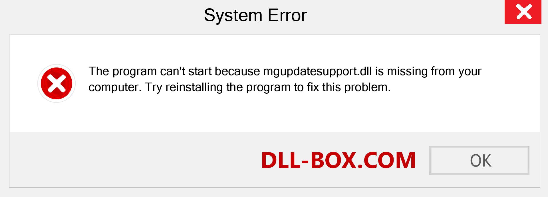  mgupdatesupport.dll file is missing?. Download for Windows 7, 8, 10 - Fix  mgupdatesupport dll Missing Error on Windows, photos, images